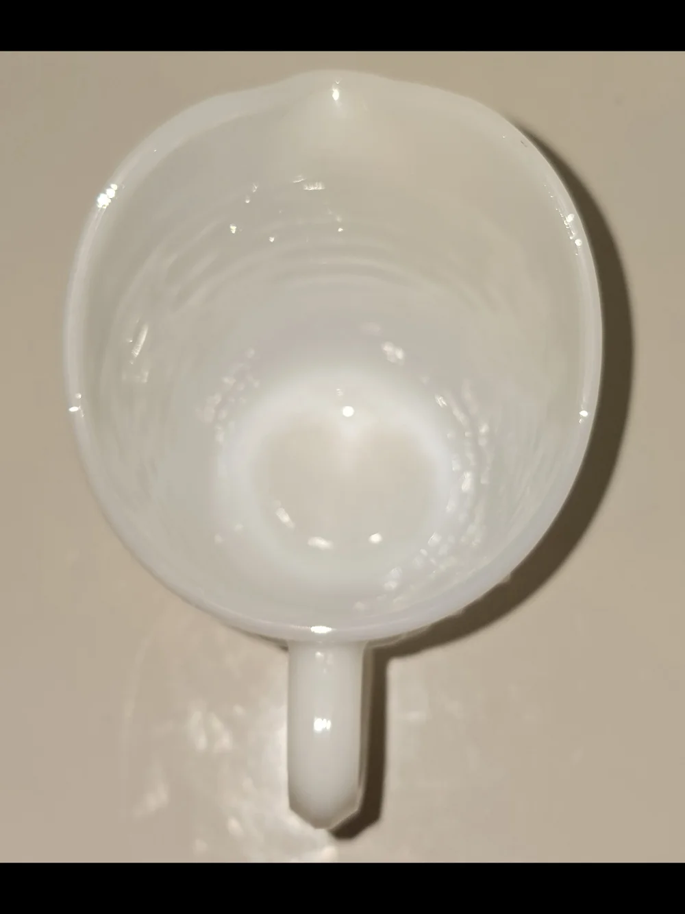 Vintage Anchor Hocking Hobnail Milk Glass Juice Pint Pitcher MCM
